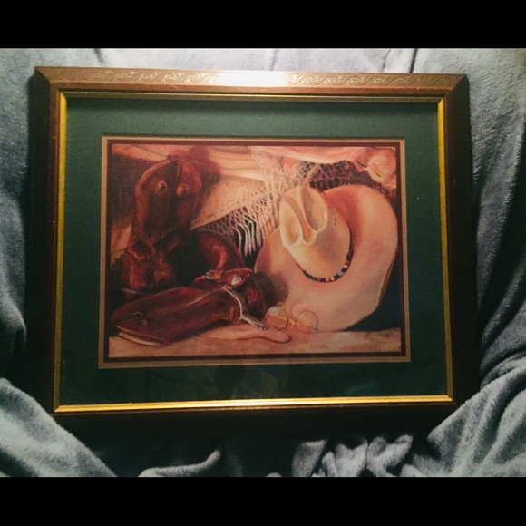 Vintage Home Interiors Western Art - Picture 1 of 2